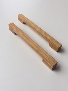 Wood Cabinet Handles <b>Long</b> <b>Wardrobe</b> Kitchen Cupboard Pulls Drawer Knobs Modern Wooden Cabinet Handle - Product Image 3