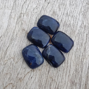 AAA + Qualité Naturel Sodalite Quartz Pierres Précieuses Lâche Noir Carré Coussin Rectangle Cabochon Dos Plat Toutes Tailles-Vente en Gros - Product Image 2