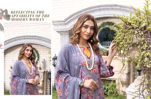 Lo último en ropa de invierno Lenin halwar kameez trajes para mujeres con un traje de Lenin modesto transpirable muy fino - Product Image 5