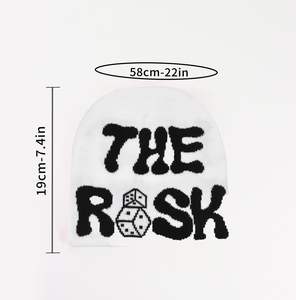 Bonnets d'hiver colorés personnalisés Bonnets en tricot épais avec logo brodé et impression Bonnets en tricot doux pour le voyage - Product Image 2