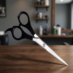 ASAP - Meilleure qualité - Ensemble de ciseaux à cheveux en acier inoxydable pour droitiers - 30 dents - Couleur argent - Manche en plastique noir - Prix bas - Product Image 2
