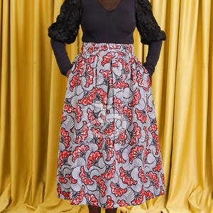 Falda llamativa informal para mujer, diseño de algodón transpirable con logotipo personalizado, cintura natural superventas, novedad - Product Image 5