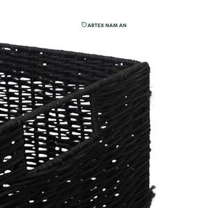 Cesta de Almacenamiento Cúbica de Ratán Tejida a Mano Natural, Suministro de Fábrica - Product Image 3