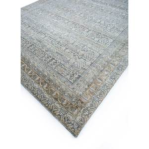 Tapis en laine afghane géométrique classique Viscaya, noué à la main, Enm-8015, gris et noir, tissage plat, pour salon, maison, voiture, grande taille - Product Image 2
