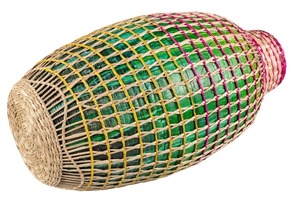 Glovimex Rustic Woven Table <b>Decor</b> <b>Vase</b> Seagrass <b>Vase</b> For Nature Vibe Plant <b>Vase</b> - Product Image 3