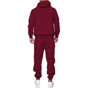 Pull en molleton de polyester pour hommes, pantalons de survêtement et sweat à capuche unisexe de haute qualité avec logo personnalisé, ensembles de survêtements de jogging - Product Image 6