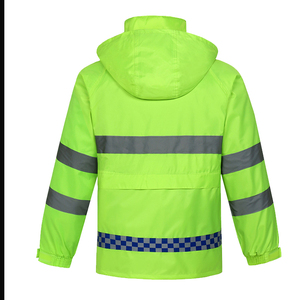 Chaleco personalizado para perros 80% poliéster 20% sarga de algodón transpirable impermeable ANSI Clase 3 amarillo reflectante ropa de trabajo protectora - Product Image 3