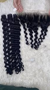 Cheveux noirs naturels Curl Frontal italien de haute qualité pour les femmes noires en gros du Vietnam - Product Image 4