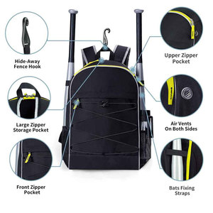 Sac de sport de baseball sur mesure de qualité supérieure, best-seller, unisexe, en nylon, sac de fitness - Product Image 3