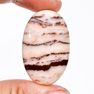 Wholesale Natural Coconut Jasper Cabochon Oval Cut Semi-Precious Loose Brown Polished Jewelry Making Material Mixed Sizes - Product Image 5