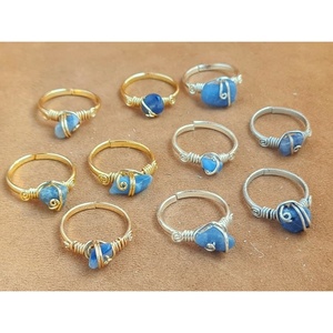 Trendy Gold and Silver Plated Wire Wrapped Style Fashion <b>Rings</b> for Resale - Product Image 1