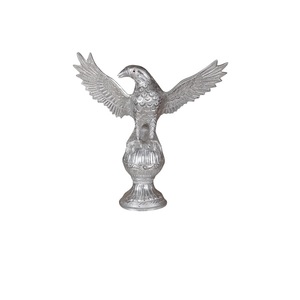 Silver Colored Deer <b>Statue</b> Elegant Engraved Metal Sculpture Decorative Showpiece for Home Office Living Room Interior Decoration - Product Image 2