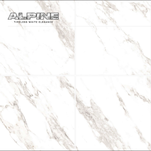 ALPINE Elegance 600x600mm Azulejos de pared CARRARA GRANITO Superficie de mármol brillante para aplicaciones interiores-por Novac Ceramic - Product Image 4