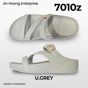 Sandales en PVC pour femmes, couleur beige, légères, antidérapantes, pantoufles décontractées, fournisseur en gros, @migo 7010z, fabriqué en Malaisie - Product Image 2