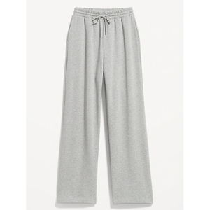 กางเกงสเวตเตอร์ขากว้างเอวสูงสำหรับผู้หญิงกางเกงทรงหลวมขาตรงแบบปรับแต่งได้ - Product Image 6