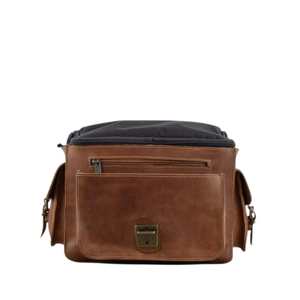 Bolsa de equipo y cámara digital de cuero genuino de Crazy Horse hecha a mano personalizada, bolsa portátil elegante de estilo Vintage profesional - Product Image 5