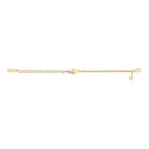 Bracelet jonc flexible en or jaune doré pour femme - Product Image 4