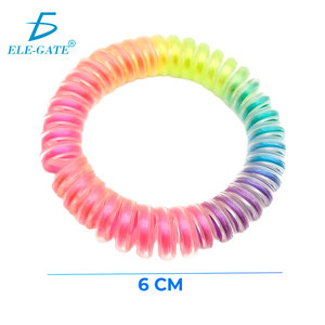 2 bandeaux élastiques arc-en-ciel pratiques et colorés, accessoires pour cheveux - Product Image 5