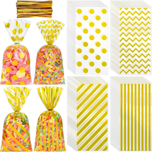 100 pièces par lot, sacs cadeaux en cellophane biodégradable de qualité alimentaire, motifs Père Noël, sapin de Noël, élan, pour cadre photo, bonbons de Noël, nouveauté - Product Image 4