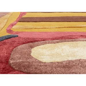 JOY Tra-15210พรมขนสัตว์และผ้าวิสคอสแบบแอบสแตรกด้วยมือสีทองสำหรับตกแต่งบ้าน - Product Image 3