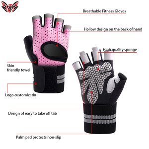 2023 Weightlifting Design Customized Logo Printing New Design Light Weight Cheap Price Gym Weightlifting Gloves - Product Image 6