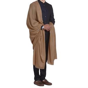 ผ้าคลุมไหล่มุสลิมที่เรียบง่ายและมีความซับซ้อนผ้าคลุมไหล่สีน้ำตาลอ่อนสำหรับการสวดมนต์แบบอิสลาม - Product Image 1