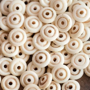 Cuentas Redondas de Hueso Natural Pulido a Mano de AZ ENTERPRISES, Ecológicas para la Fabricación de Joyas y Manualidades, Modelo AZE-BB07 - Product Image 1