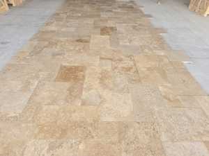 Noche สีน้ำตาลทอง antiqued Versailles กระเบื้องปูพื้นสไตล์ฝรั่งเศสปูหินที่ทันสมัยแผ่นหินอ่อนธรรมชาติวิลล่า - Product Image 5