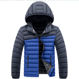OEM Winter Custom Logo Wholesale <b>Light</b> Warm Black Hooded Winter Puff Down <b>Puffer</b> <b>Jackets</b> Coat - Product Image 1