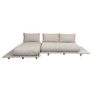Minimlistic <b>Outdoor</b> Furniture Set Platform <b>Sofa</b> with Chaise Lounge Sticks - Product Image 4