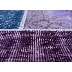 Tapis en laine noués à la main Provenance, design classique patchwork rose et violet, pour la décoration de la maison, salon, couloir, rectangulaire 9x12 pouces - Product Image 3