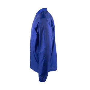 Veste d'entraîneur en polyester polyvalente et décontractée pour hommes avec logo personnalisé de couleurs unies - Product Image 3