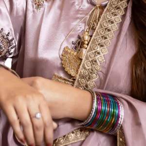 Farshi Shalwar ชุดเดรสผ้าไหมปักด้วยมือ, ชุดเดรสดั้งเดิมของปากีสถานเสื้อผ้าชนเผ่าแฟชั่นวัฒนธรรมชาลวาร์ Kameez - Product Image 4