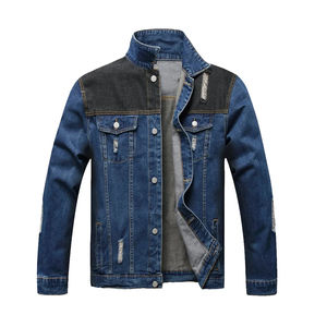 Chaqueta Vaquera de Otoño para Hombre, de Primera Calidad, con Capucha, Cuello Alto, Teñida, con Patrón Personalizable, Estilo Vintage, Venta Directa de Fábrica - Product Image 5