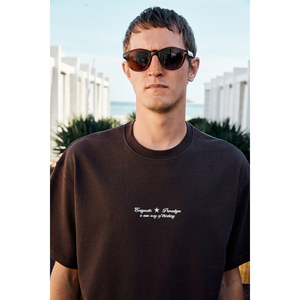 Camiseta de Manga Corta para Hombre GRIMELANGE BENZO, con Estampado Delantero y Trasero, 100% Algodón Orgánico, Talla Grande - Product Image 5