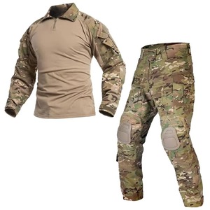 Uniforme de camuflaje transpirable personalizado para hombre, traje informal para caza, Paintball, artes marciales, pantalla frontal con logotipo - Product Image 4