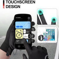 Guantes de Ciclismo de Montaña de Cuero de Alta Calidad con Capacidad de Pantalla Táctil, Resistentes al Desgaste para las Cuatro Estaciones, Guantes de Carreras Unisex para Exteriores