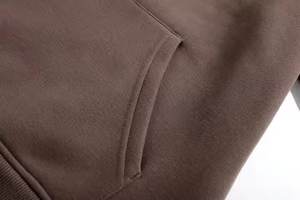 Sudaderas con capucha de algodón 100% de calidad de lujo para hombre, sudaderas gruesas de felpa francesa de gran tamaño, logotipo bordado con estampado personalizado - Product Image 3