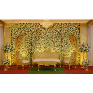 Juego de Sofás de Madera Tallada de Primera Calidad para Decoración de Recepciones de Boda, Exclusivo Juego de Sofás Indio para Bodas, Muebles para Escenario de Recepción, EE. UU. - Product Image 1