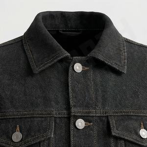 Veste coupe-vent en toile délavée surdimensionnée à manches longues de couleur personnalisée de haute qualité, coupe ajustée, hiver, hip-hop, femme, coton teint - Product Image 4