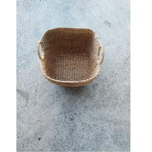 Cestas de almacenamiento de jacinto de agua residual para restaurante cuadrado multifunción superior moderno de Vietnam nuevo almacenamiento tejido a mano sostenible - Product Image 1