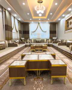 Asientos Orientales para el Suelo, Sofá Étnico, Sofá Árabe Majlis, Sofá Estilo Otomano, Conjunto Árabe Jalsa, Asientos Orientales de Lujo para el Suelo - Product Image 5