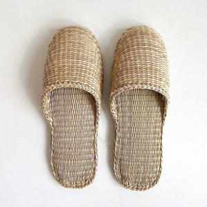 Zapatos unisex de algas marinas trenzadas a mano, zapatillas de paja ecológicas, calzado, sandalias de rafia para mujeres y hombres - Product Image 2