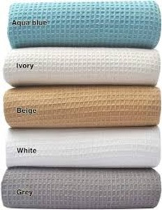 Chất lượng hàng đầu Waffle dệt bông chăn làm 100% cotton siêu mềm sử dụng như sofa ném có sẵn trong đôi Nữ Hoàng Vua Kích cỡ bởi Hi - Product Image 1