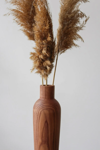 Vase de table en bois de style moderne, artisanat décoratif écologique fait à la main pour la décoration intérieure - Product Image 2