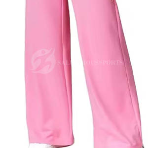 Vêtements de sport Hip Hop Streetwear Hiver Femmes Lavable en machine Dentelle plate Emballage personnalisé Vente en gros Haute qualité Pantalons évasés - Product Image 6