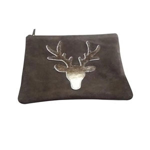 Logotipo y diseño personalizados de alta calidad Bolsa de cuero puro Estilo de moda con cierre de cremallera Precio mínimo - Product Image 3