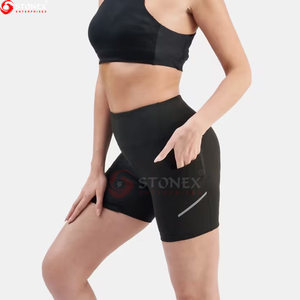 Shorts de yoga pour femmes, nouveau style, taille haute, extensible, confortable, respirant, séchage rapide, vêtements de sport fabriqués au Pakistan, vente en gros - Product Image 5