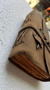 Handmade Eco-Friendly Vintage Crazy Horse Animal Leather Journal Key <b>Charm</b>-Rustic <b>Travel</b> Diary Sketchbook Gift for Men Women - Product Image 6