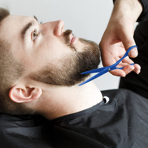 Tijeras de Peluquería de 6.5 Pulgadas, Hoja Recta, Tijeras para Cortar Cabello de Acero Inoxidable Premium con Borde Afilado (Para Diestros, Azul) - Product Image 5